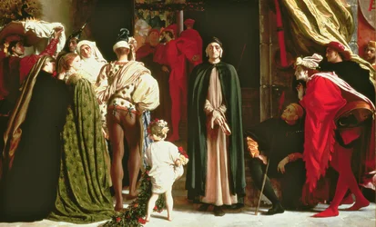 Dante en exil, 1864